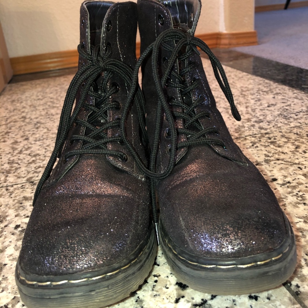 Glittery Black Boots